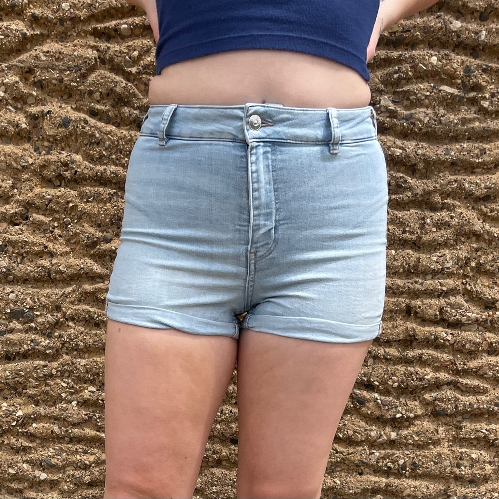H&M Light Blue Denim Shorts